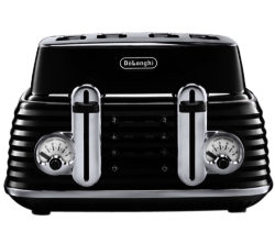 DELONGHI  Scultura CTZ4003BK 4-slice Toaster - Black